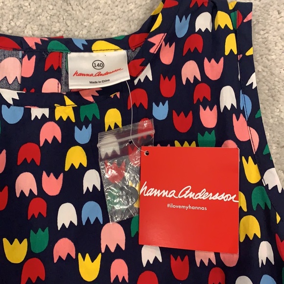 NWT Hanna Andersson Tulip Peplum Top - Picture 2 of 3